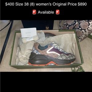GUCCI SIZE 8 sneakers in women